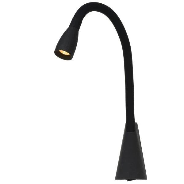 Lucide GALEN-LED - Lámpara de cabecera / Lámpara de pared - LED - 1x3W 3000K - Negro - detalle 2